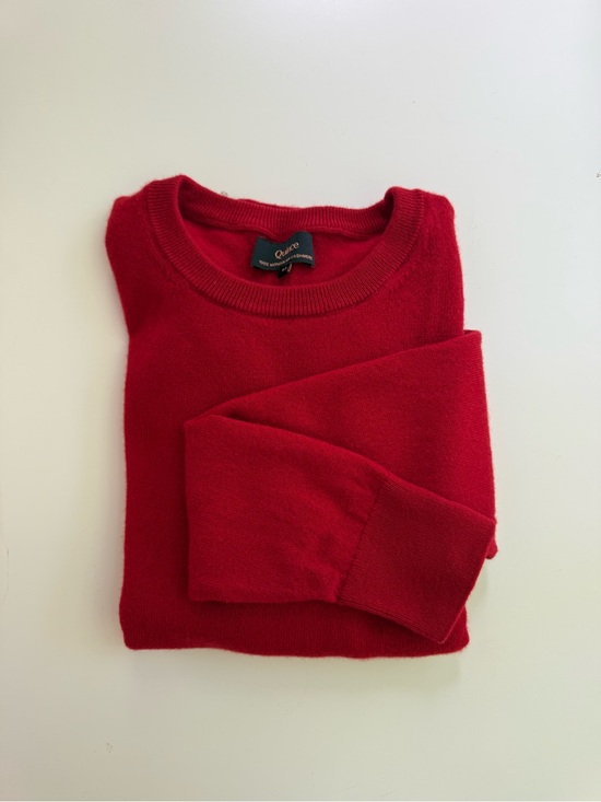 Quince Sweaters - Quince Red Mongolian Cashmere Crewneck Sweater Women’s MEDIUM
